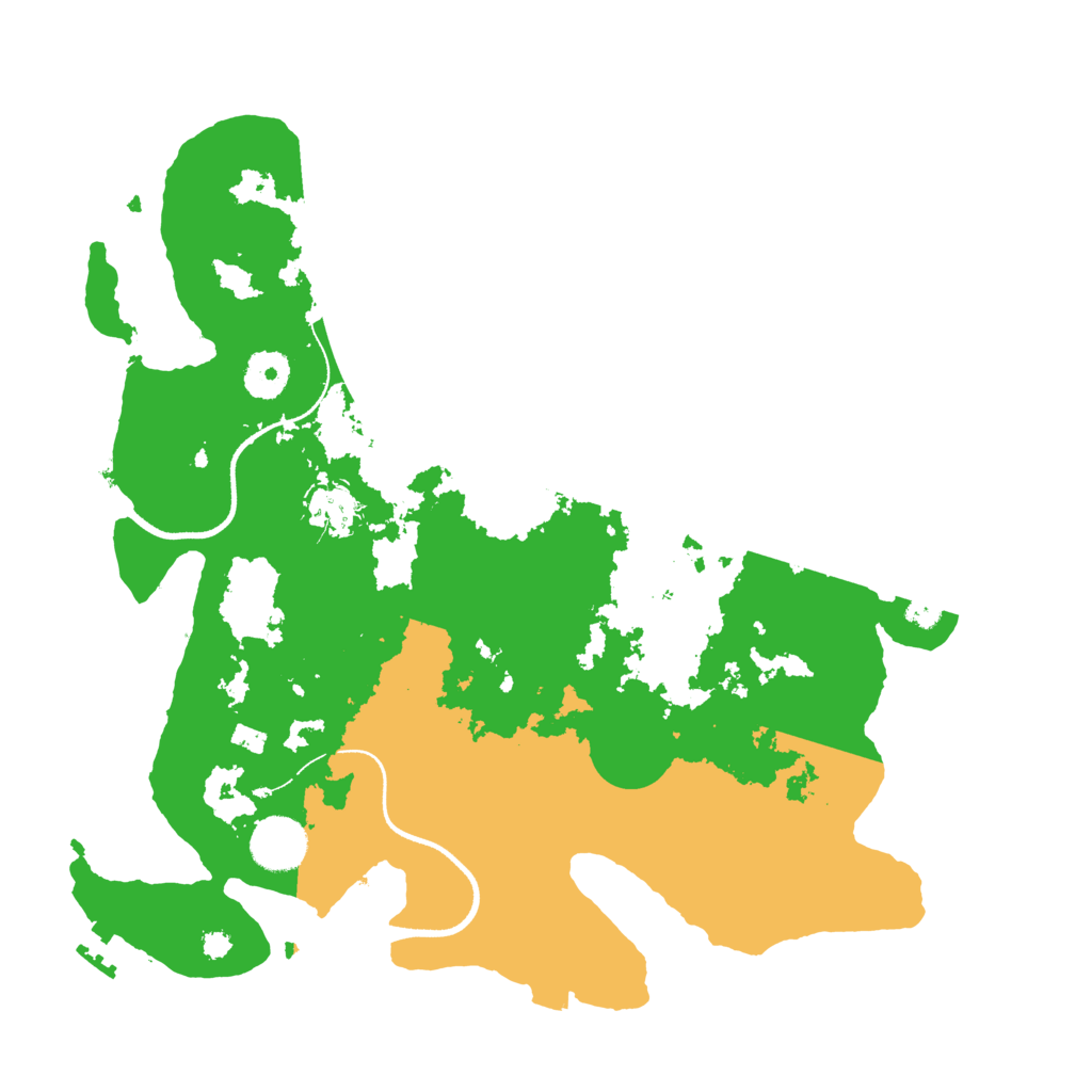 Biome Rust Map: Procedural Map, Size: 3500, Seed: 602515868