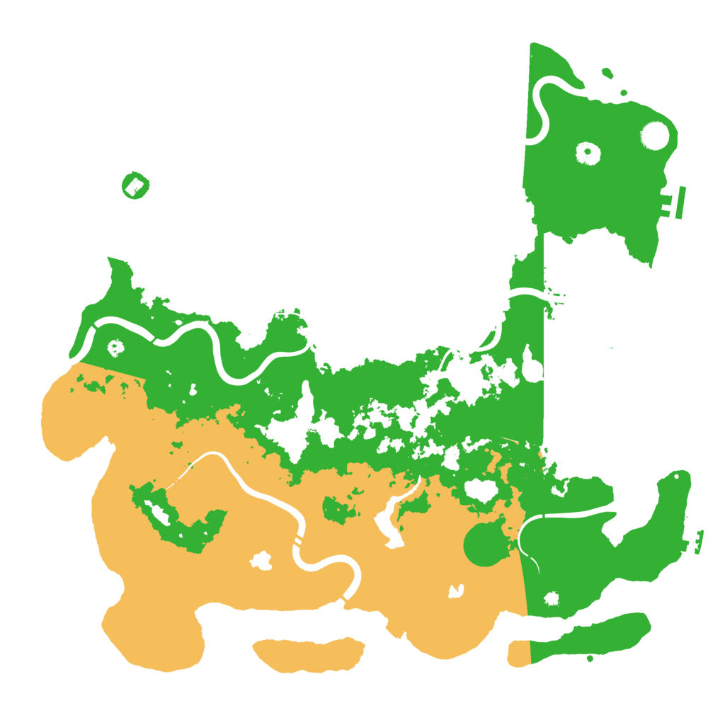Biome Rust Map: Procedural Map, Size: 4500, Seed: 343365085