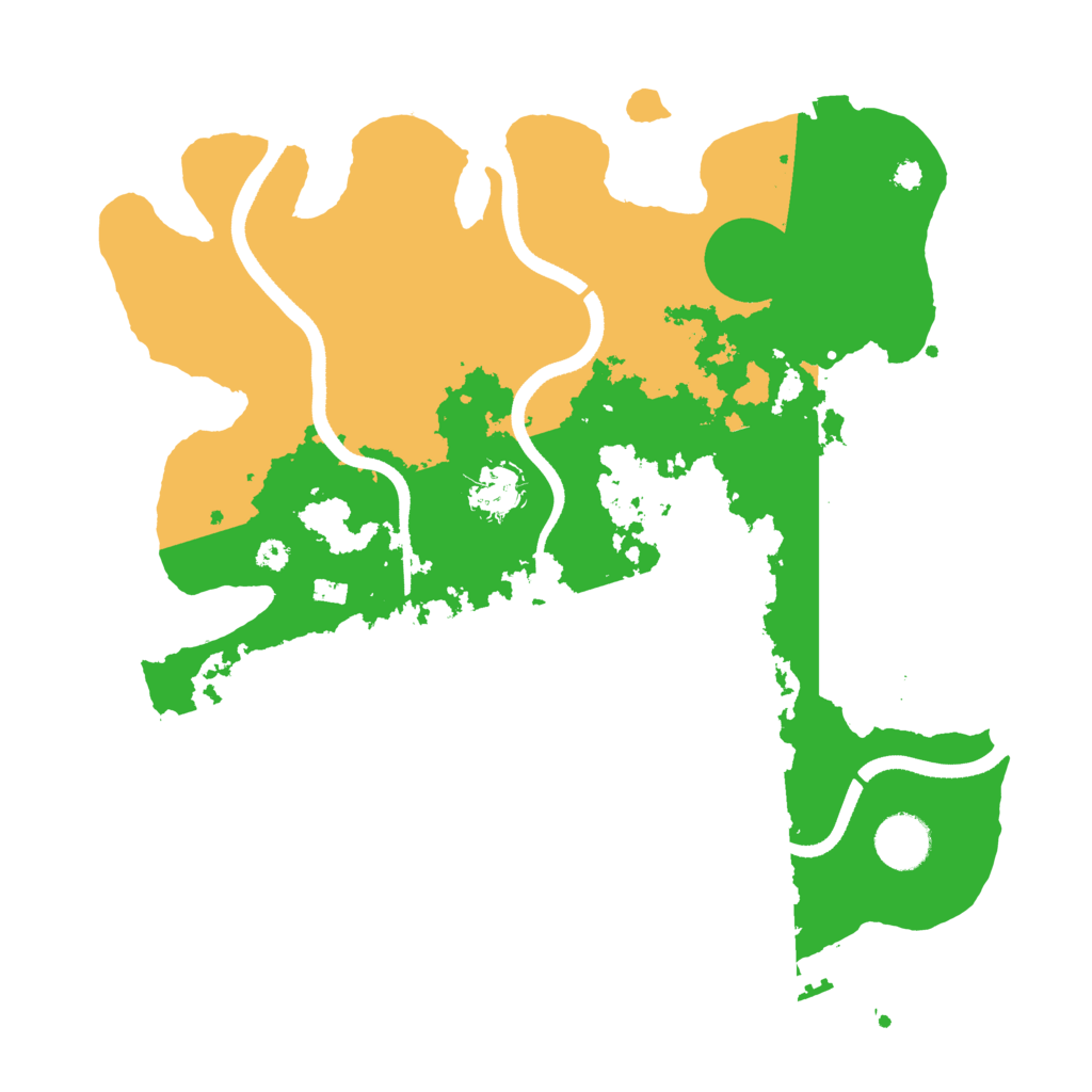 Biome Rust Map: Procedural Map, Size: 3500, Seed: 768665769
