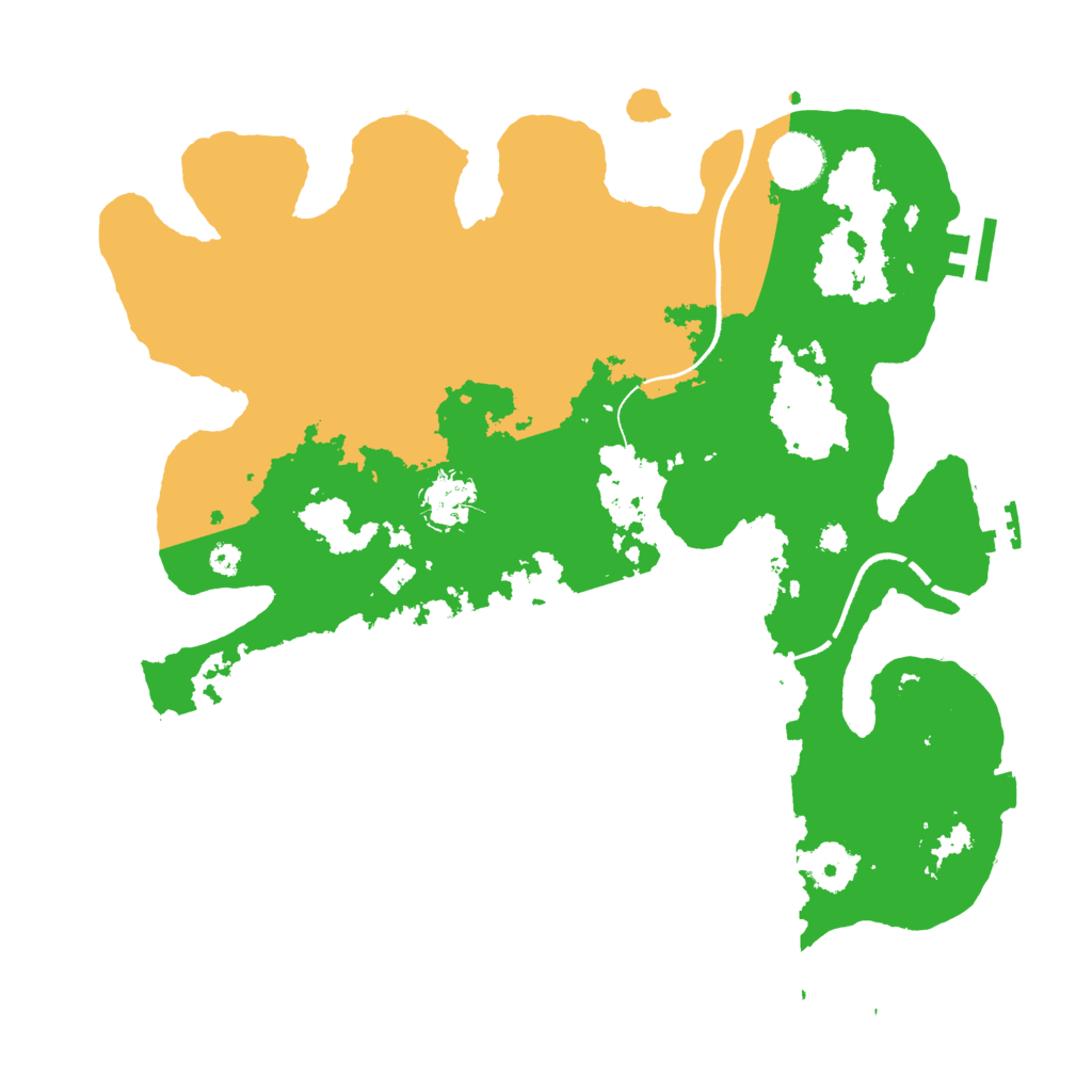 Biome Rust Map: Procedural Map, Size: 3500, Seed: 768665769