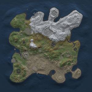 Thumbnail Rust Map: Procedural Map, Size: 3000, Seed: 65401193, 14 Monuments