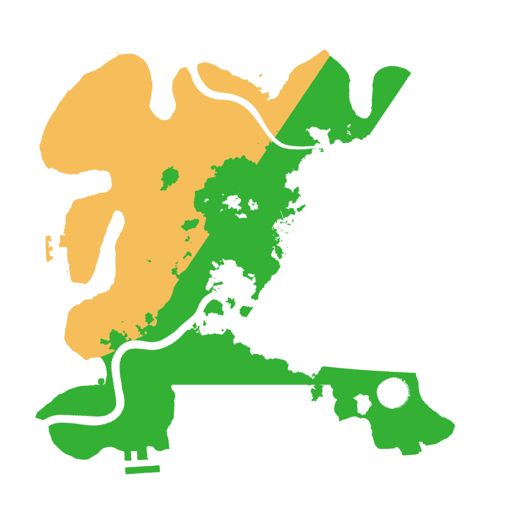 Biome Rust Map: Procedural Map, Size: 3000, Seed: 22843