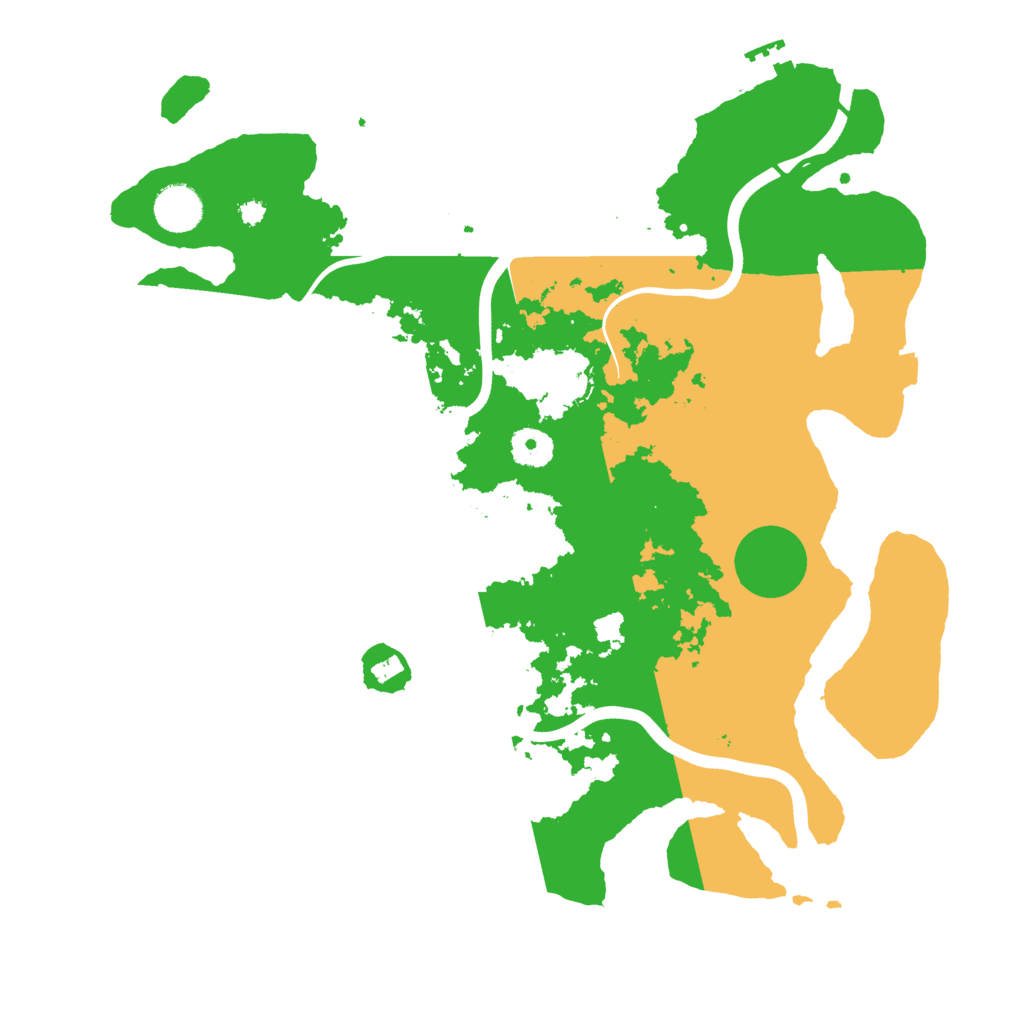 Biome Rust Map: Procedural Map, Size: 3750, Seed: 79246