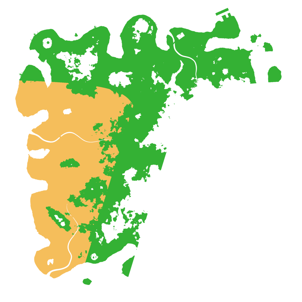 Biome Rust Map: Procedural Map, Size: 4500, Seed: 80947087