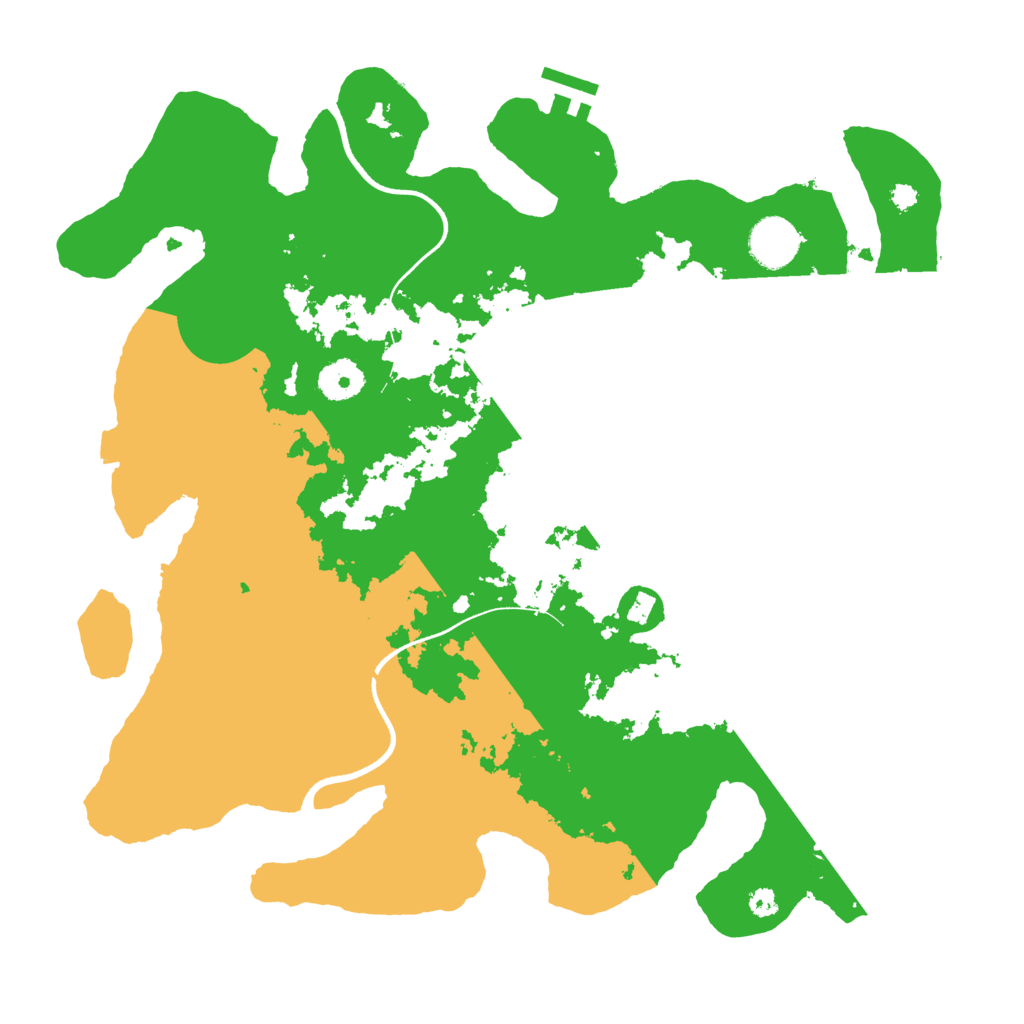 Biome Rust Map: Procedural Map, Size: 3600, Seed: 12004