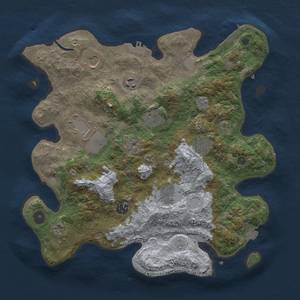 Thumbnail Rust Map: Procedural Map, Size: 3600, Seed: 22004, 17 Monuments