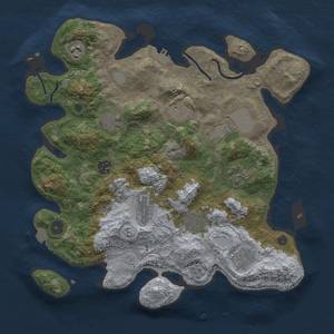 Thumbnail Rust Map: Procedural Map, Size: 3650, Seed: 15726679, 17 Monuments