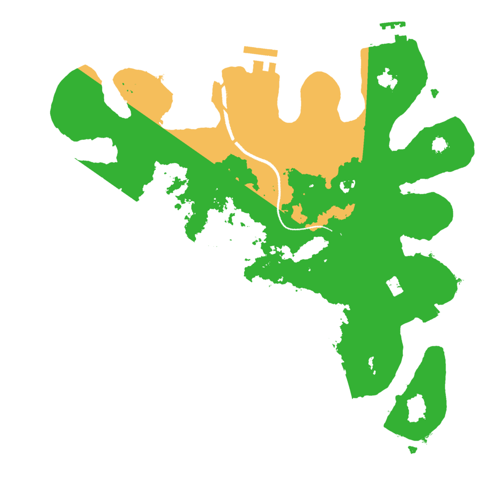 Biome Rust Map: Procedural Map, Size: 3000, Seed: 968423288