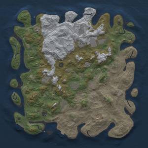 Thumbnail Rust Map: Procedural Map, Size: 4500, Seed: 29253, 18 Monuments