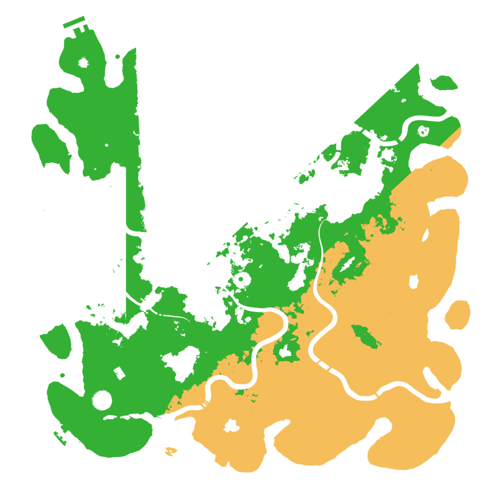 Biome Rust Map: Procedural Map, Size: 4500, Seed: 29253