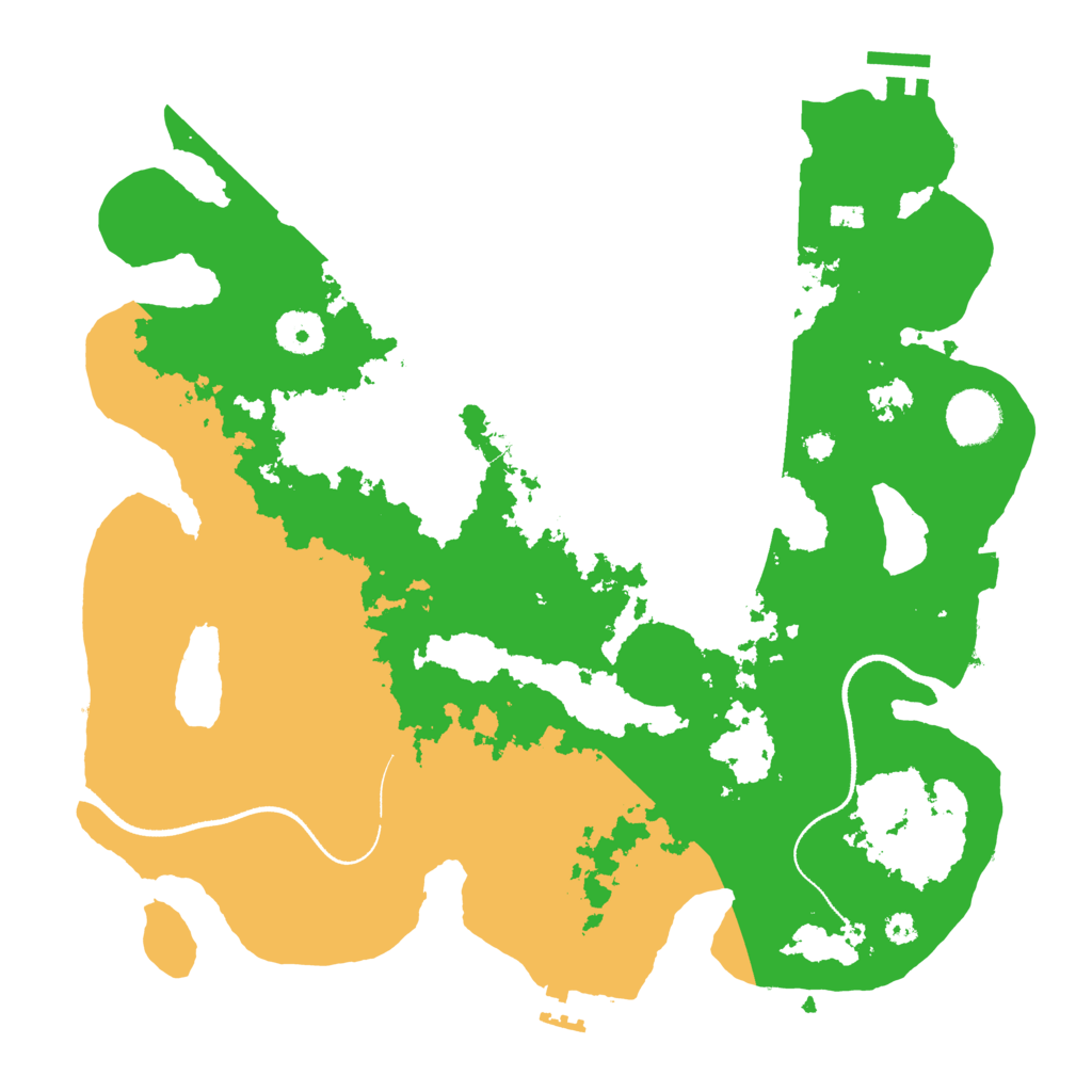 Biome Rust Map: Procedural Map, Size: 3500, Seed: 366033445