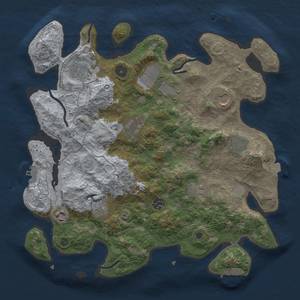 Thumbnail Rust Map: Procedural Map, Size: 3750, Seed: 3950, 18 Monuments
