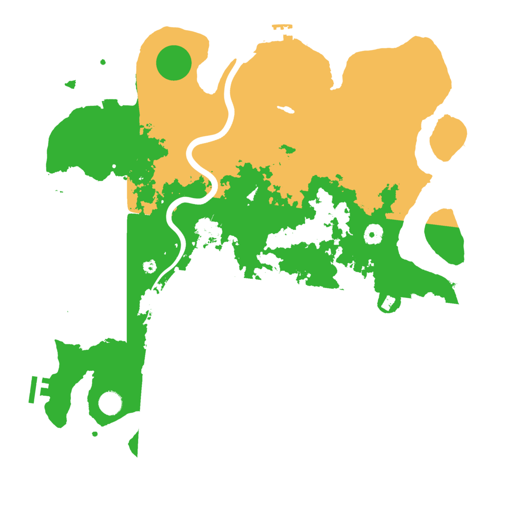 Biome Rust Map: Procedural Map, Size: 3800, Seed: 79996152