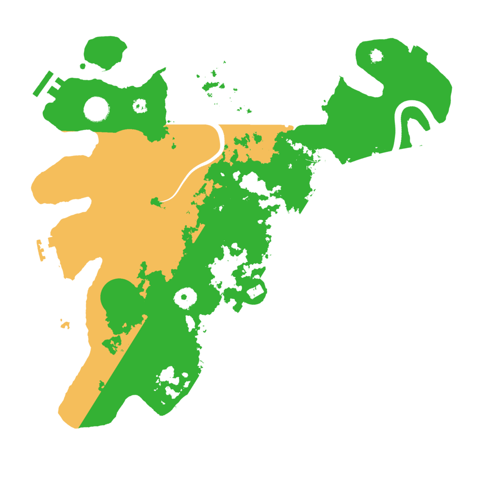 Biome Rust Map: Procedural Map, Size: 3500, Seed: 964497301