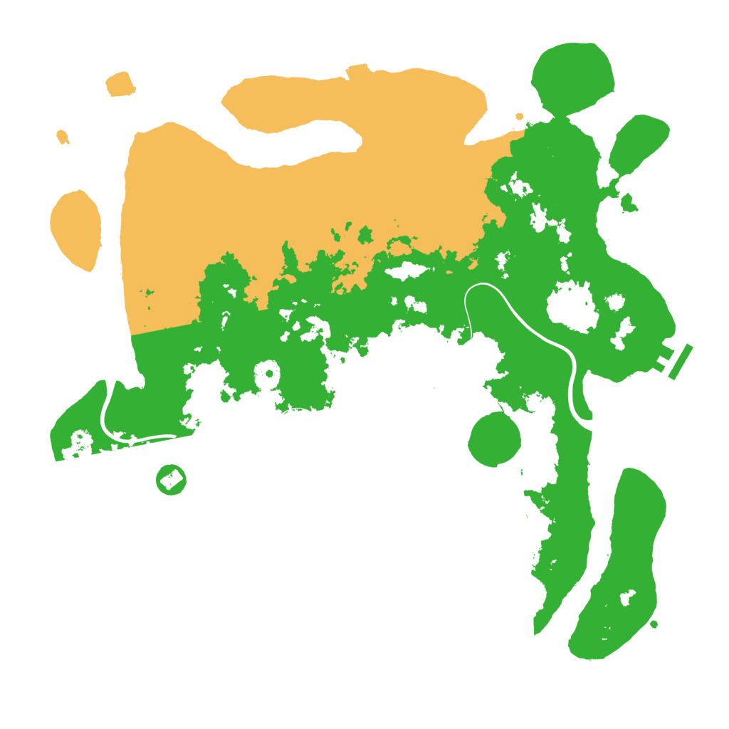 Biome Rust Map: Procedural Map, Size: 3850, Seed: 3700