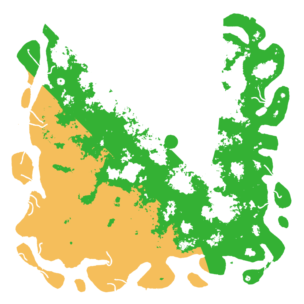 Biome Rust Map: Procedural Map, Size: 6000, Seed: 383036101