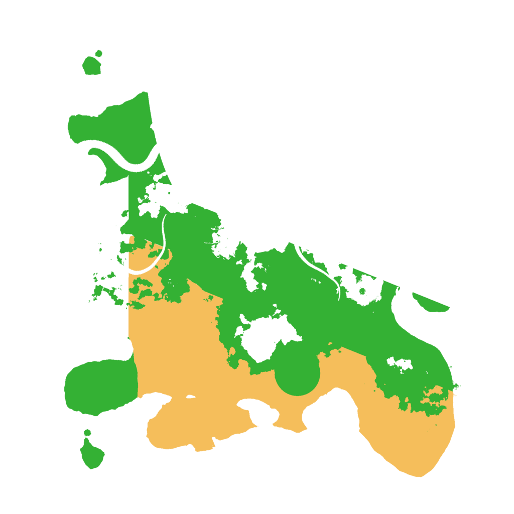 Biome Rust Map: Procedural Map, Size: 3000, Seed: 66512