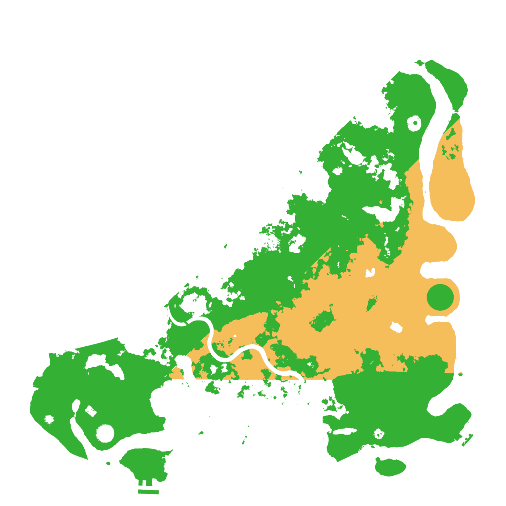 Biome Rust Map: Procedural Map, Size: 5000, Seed: 1228581133