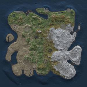 Thumbnail Rust Map: Procedural Map, Size: 3500, Seed: 200460698, 18 Monuments