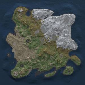 Thumbnail Rust Map: Procedural Map, Size: 3500, Seed: 953881112, 16 Monuments