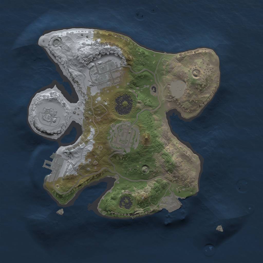 Rust Map: Procedural Map, Size: 2000, Seed: 237010508, 7 Monuments