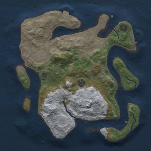 Thumbnail Rust Map: Procedural Map, Size: 3000, Seed: 11279, 10 Monuments