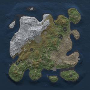 Thumbnail Rust Map: Procedural Map, Size: 3000, Seed: 1862088637, 11 Monuments