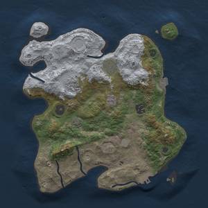Thumbnail Rust Map: Procedural Map, Size: 3000, Seed: 67945, 11 Monuments