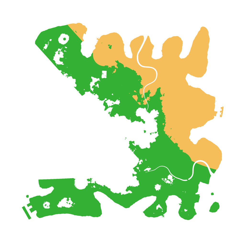 Biome Rust Map: Procedural Map, Size: 3500, Seed: 87756