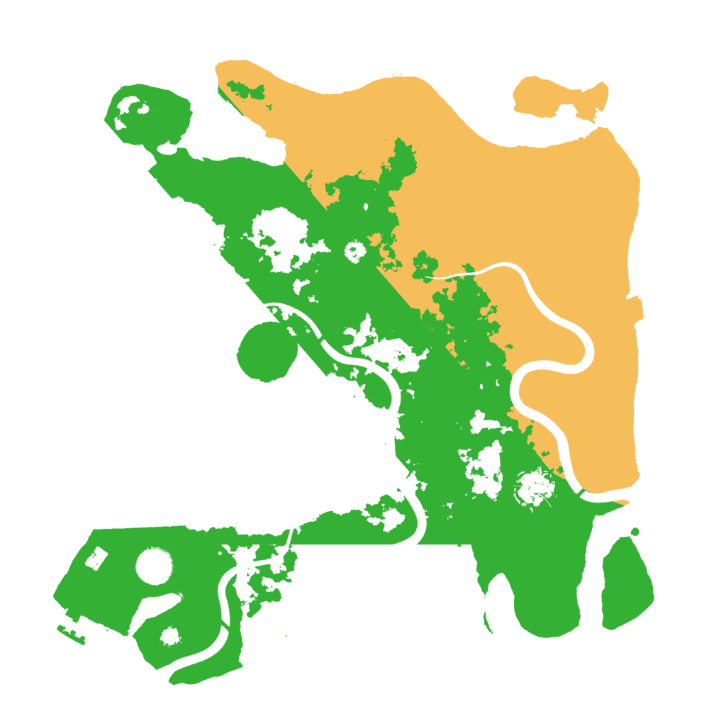 Biome Rust Map: Procedural Map, Size: 3500, Seed: 165664365