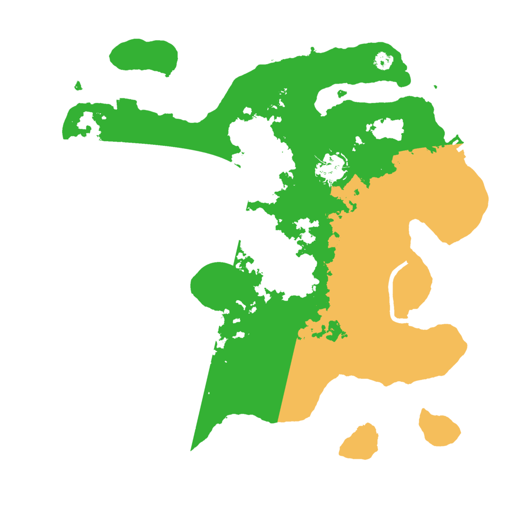 Biome Rust Map: Procedural Map, Size: 3000, Seed: 21664