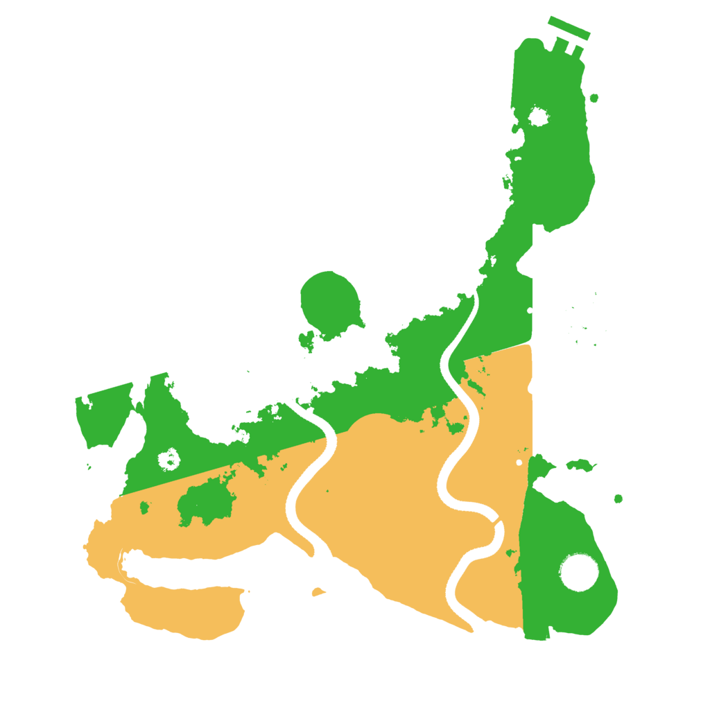 Biome Rust Map: Procedural Map, Size: 3300, Seed: 258204511
