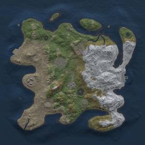 Thumbnail Rust Map: Procedural Map, Size: 3000, Seed: 4638194, 11 Monuments