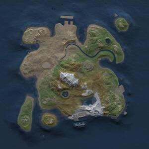 Thumbnail Rust Map: Procedural Map, Size: 2350, Seed: 198909096, 4 Monuments