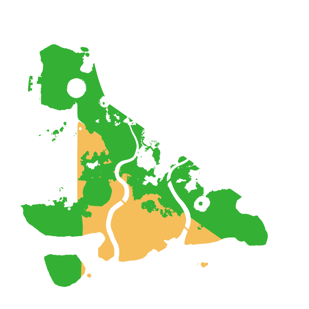 Biome Rust Map: Procedural Map, Size: 3000, Seed: 3074651