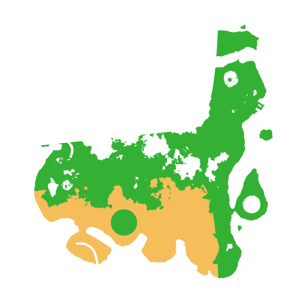 Biome Rust Map: Procedural Map, Size: 3000, Seed: 7091996