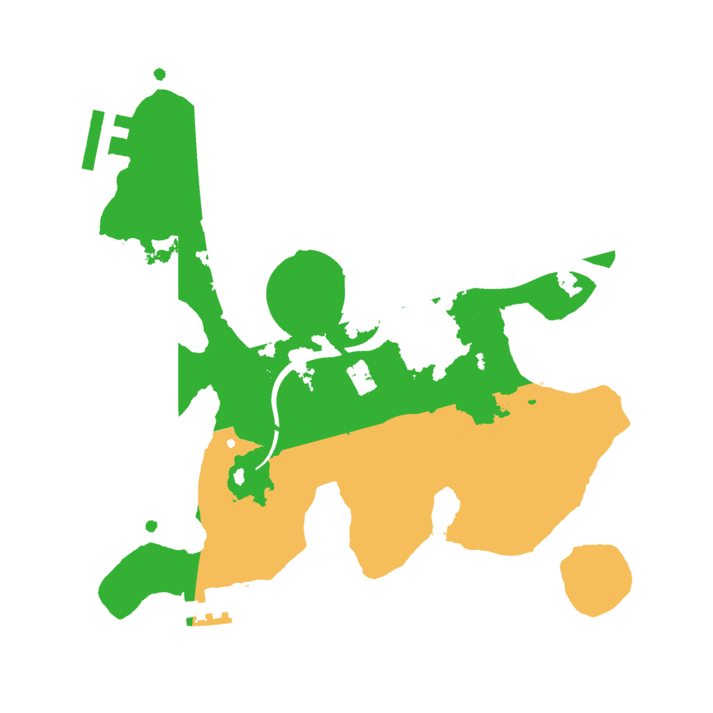 Biome Rust Map: Procedural Map, Size: 2400, Seed: 215906301