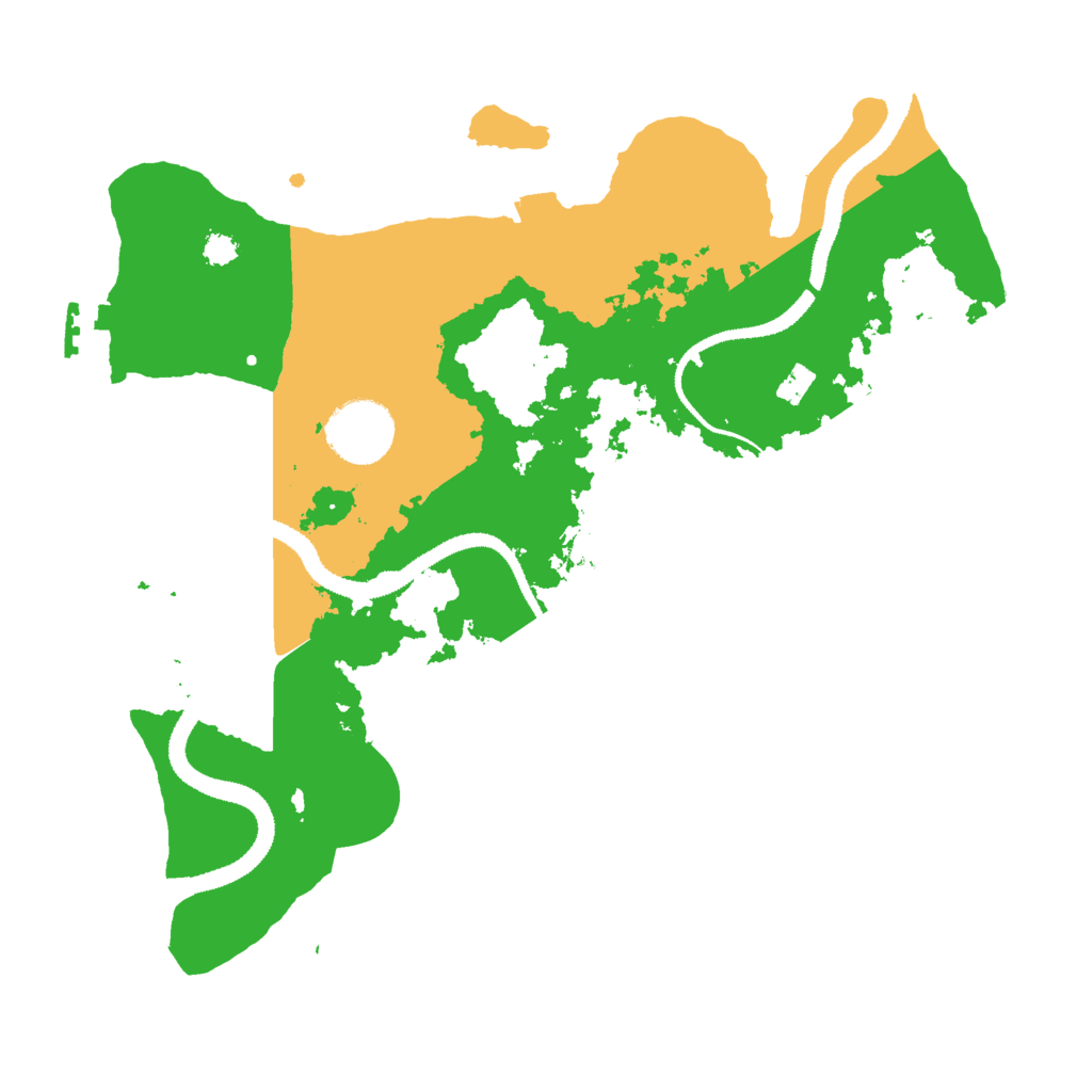 Biome Rust Map: Procedural Map, Size: 3000, Seed: 16860