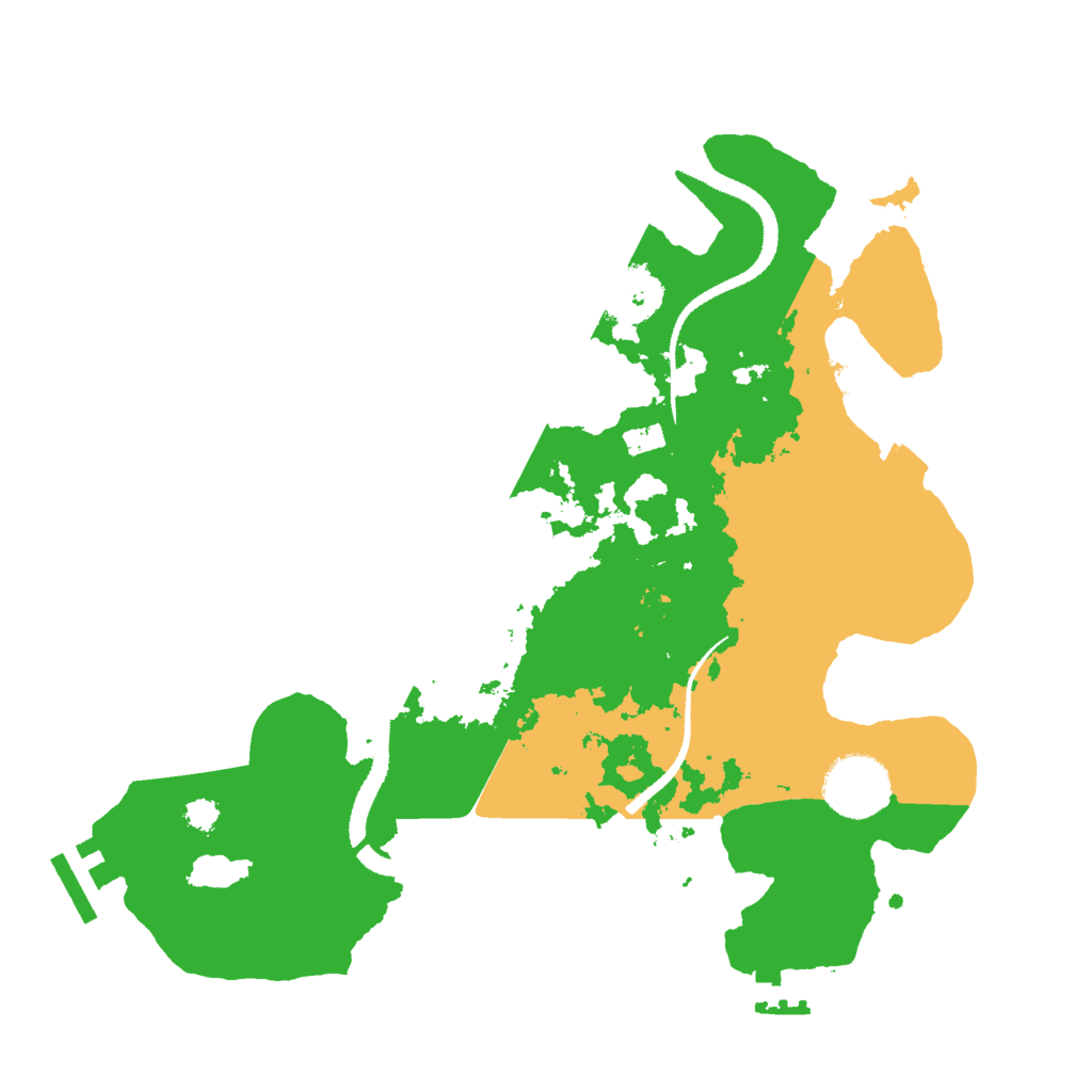 Biome Rust Map: Procedural Map, Size: 3000, Seed: 53158