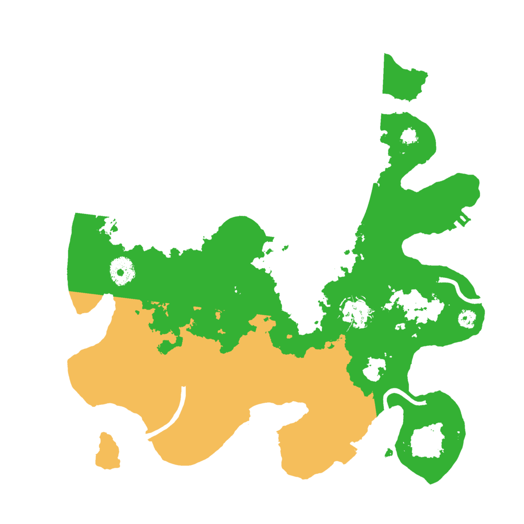 Biome Rust Map: Procedural Map, Size: 3000, Seed: 33445