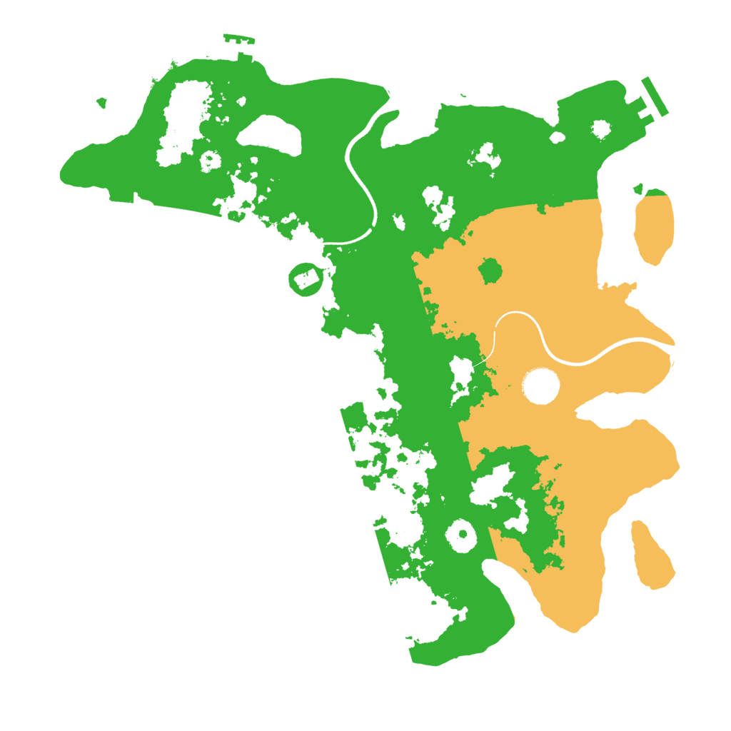 Biome Rust Map: Procedural Map, Size: 3500, Seed: 850216477