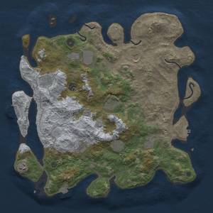 Thumbnail Rust Map: Procedural Map, Size: 4000, Seed: 960, 18 Monuments