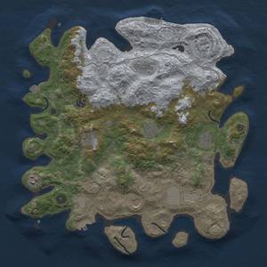 Thumbnail Rust Map: Procedural Map, Size: 4000, Seed: 97896978, 17 Monuments