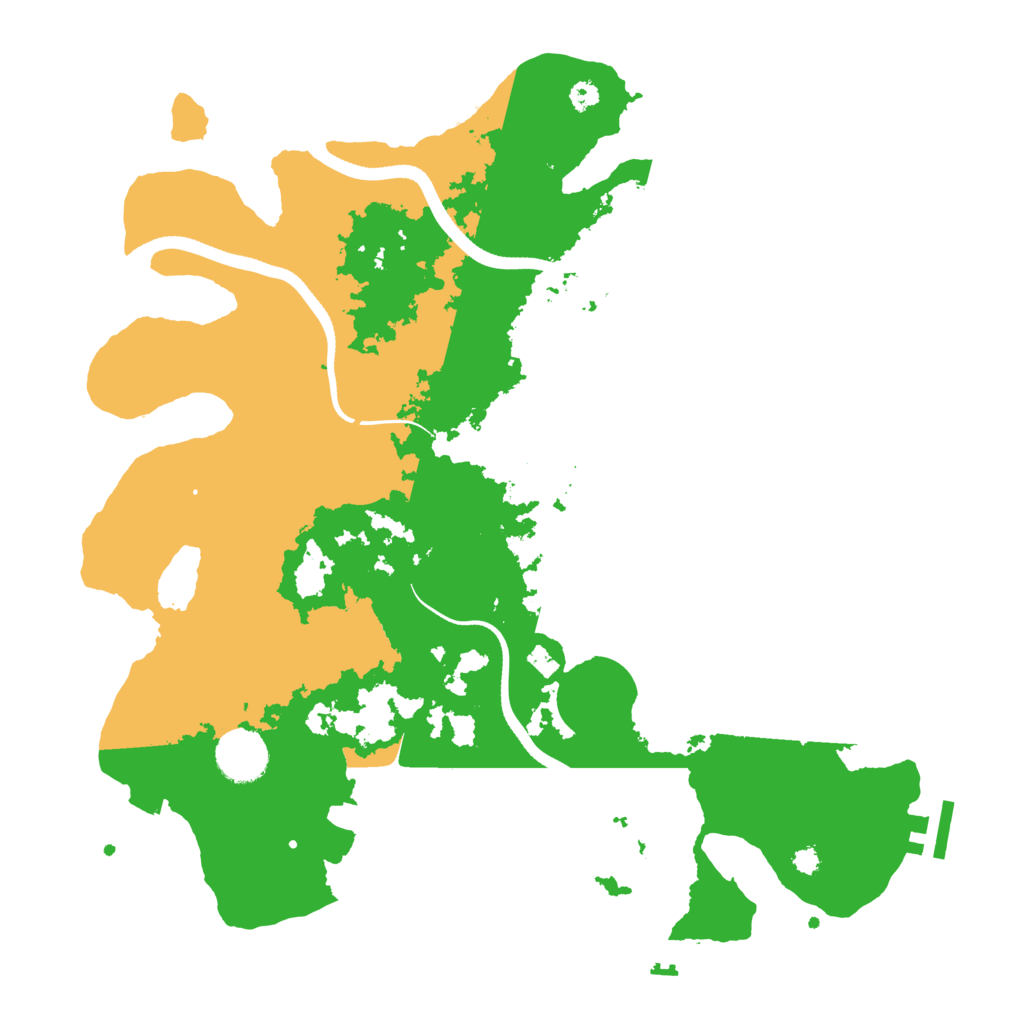 Biome Rust Map: Procedural Map, Size: 3550, Seed: 29