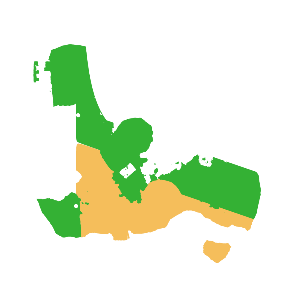 Biome Rust Map: Procedural Map, Size: 2200, Seed: 2253