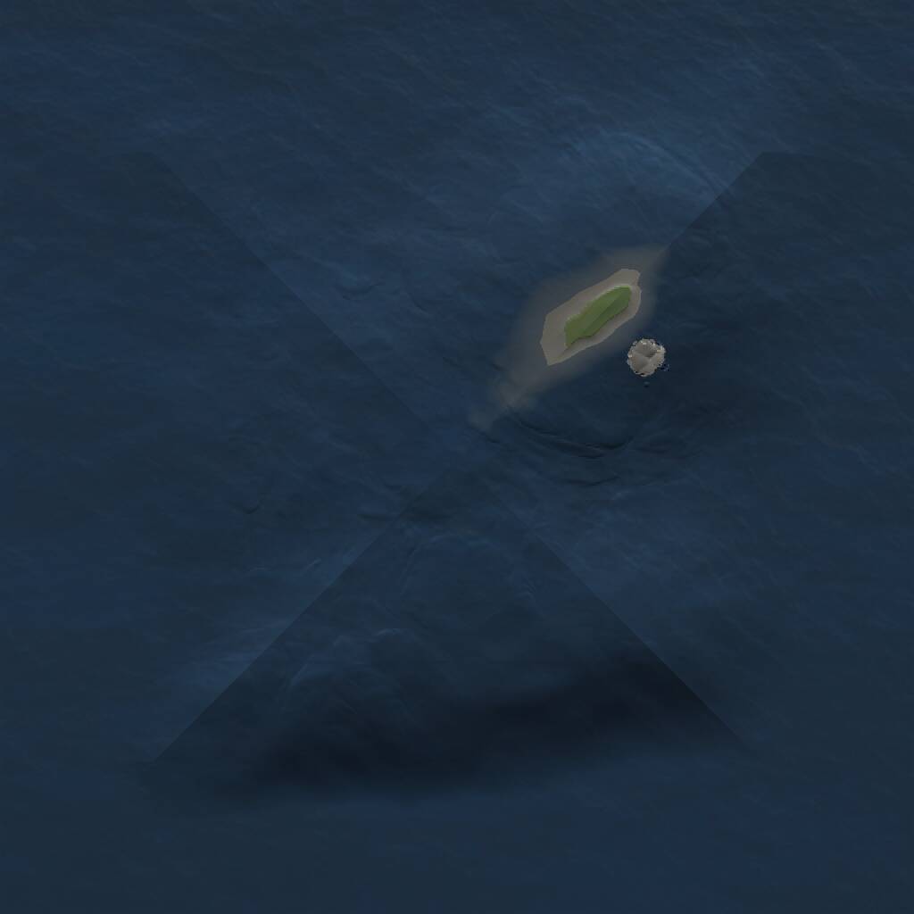 Rust Map: Procedural Map, Size: 1000, Seed: 436538490, 1 Monuments