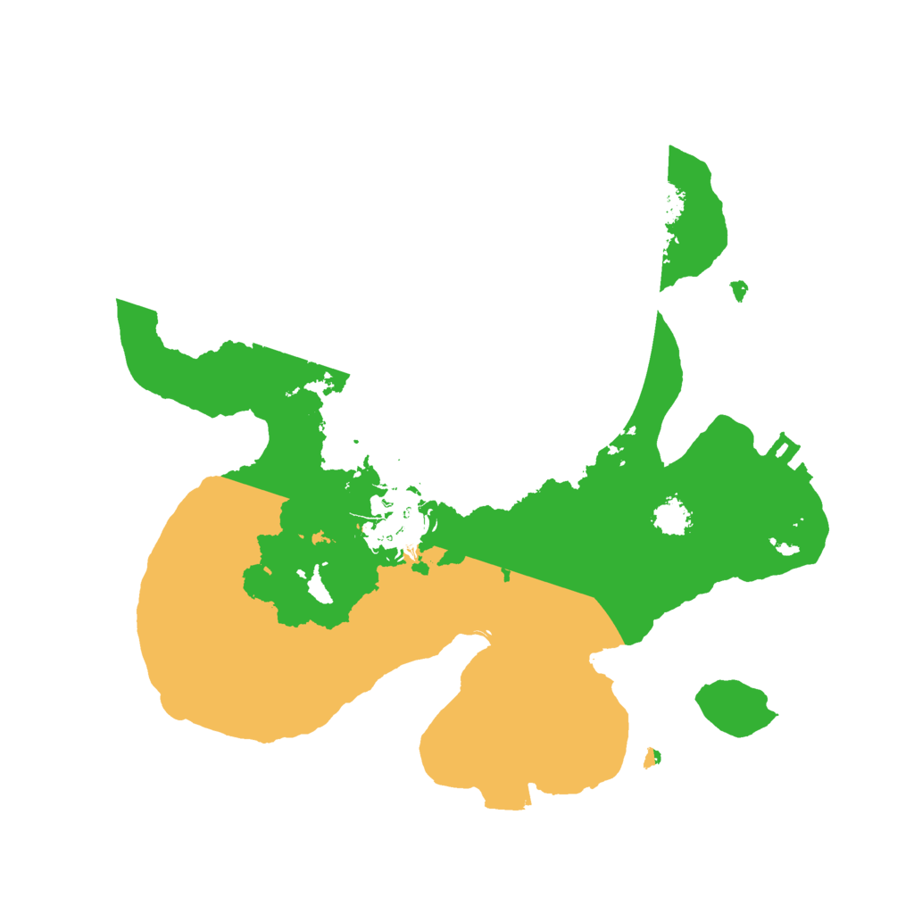 Biome Rust Map: Procedural Map, Size: 2300, Seed: 1991