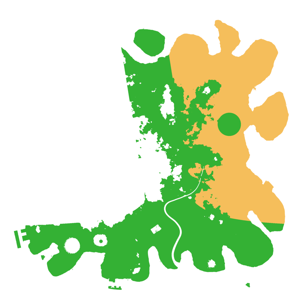 Biome Rust Map: Procedural Map, Size: 3500, Seed: 896657224