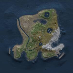 Thumbnail Rust Map: Procedural Map, Size: 2000, Seed: 982111074, 4 Monuments
