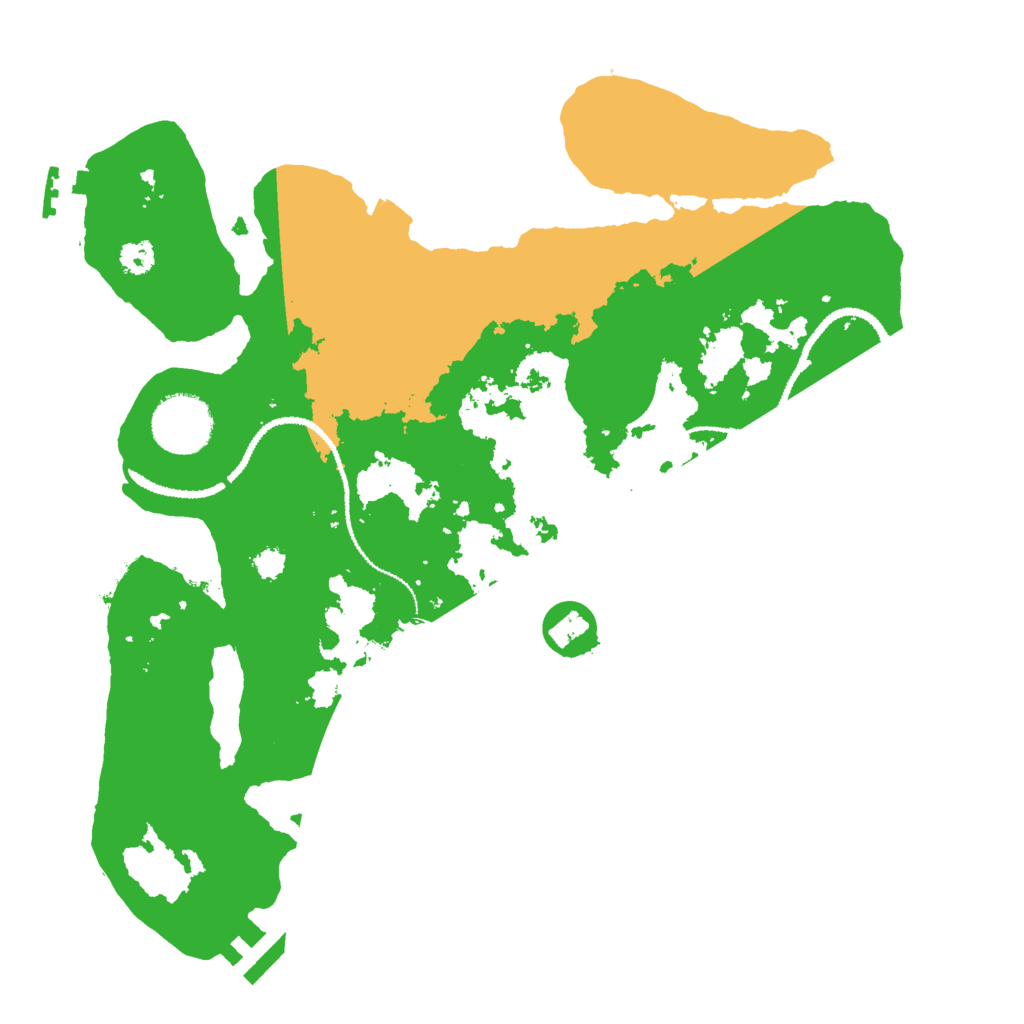 Biome Rust Map: Procedural Map, Size: 3000, Seed: 17379